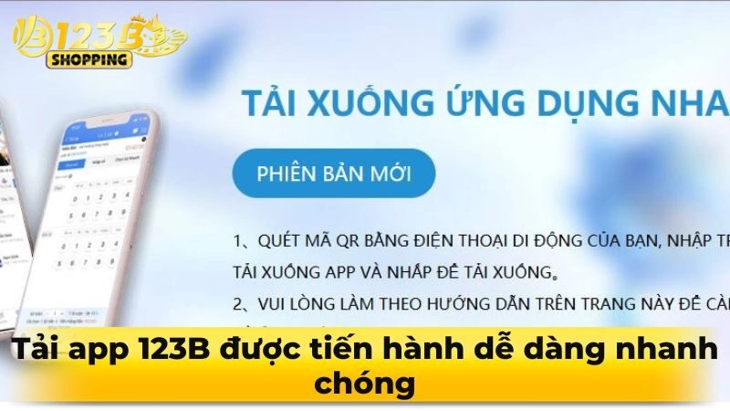 Tải app 123B được tiến hành dễ dàng nhanh chóng